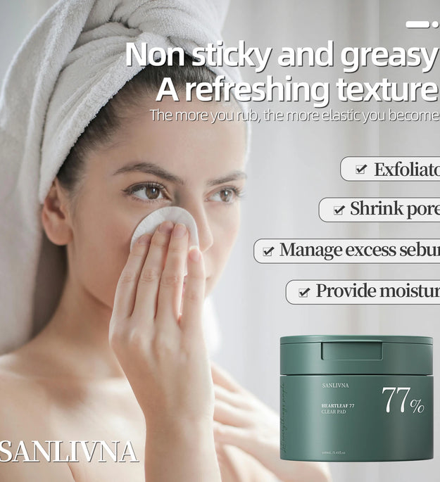Heartleaf 77 Toning Cotton Moisturizing Pore Care Centella Asiatica Extract Moisturizing Skin Care Cotton Moisturizing Face