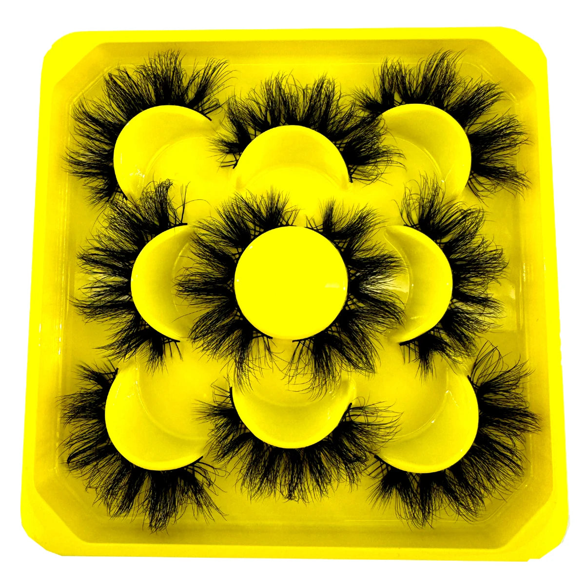 New 5 pairs Fluffy Lashes 8D False Eyelashes 15-20mm Faux Mink Lashes Natural Fake Lashes Thick Volume Eyelashes Cat Eye Lashes