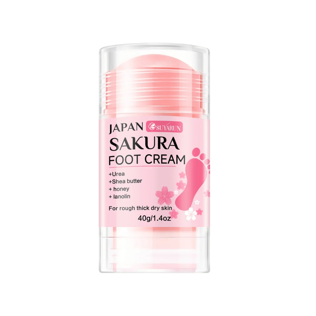 SUYARUN 60% Urea Foot Cream Stick - Moisturizing & Exfoliating, Cracked Heel Repair, Deep Hydration for Dry Feet, Long protect.