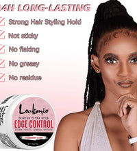 Women and Kid 30g Edge Control Gel Long Lasting Hold Control Wax Natural Finishing Anti-frizz Hair Wax Smoothing Styling Pomade - BlissFully