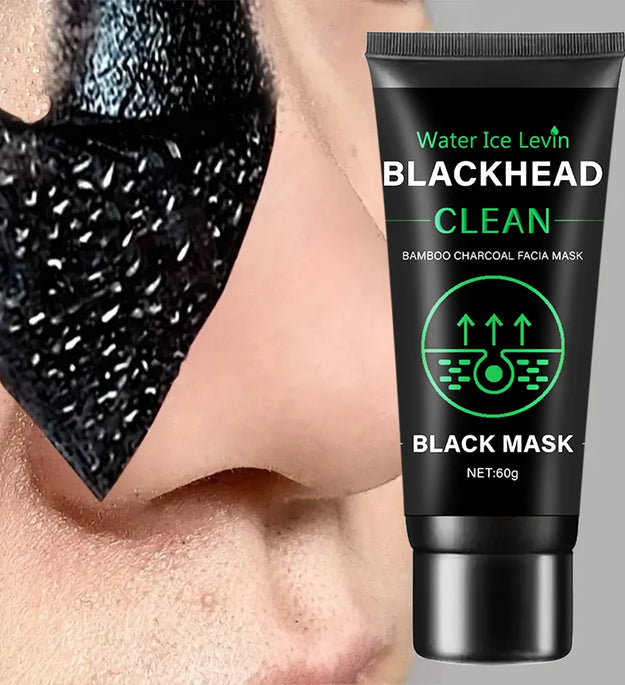 60g Bamboo Charcoal Fiber Mask Blackhead Removal Deep Mask Deep Cleansing Cleansing Exfoliating Mask Treatment Black Mask
