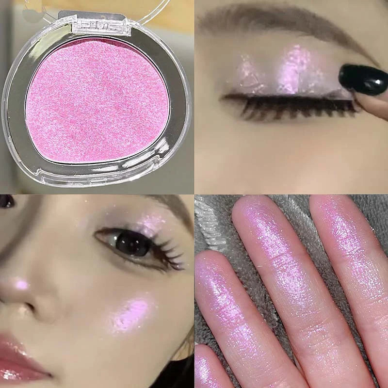 6 Colors Rose Diamond Highlighter Powder Palette Glitter Brighten Gloss Makeup Ultra-concentrated Glitter Face Contour Cosmetics