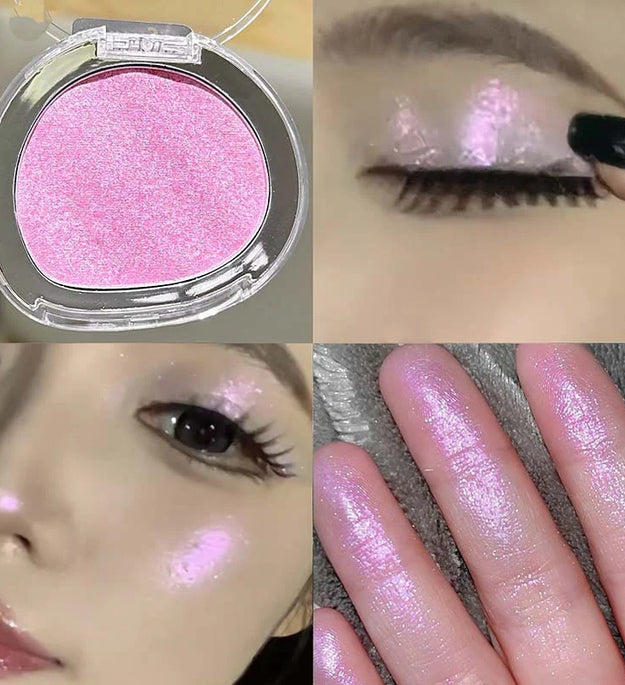 6 Colors Rose Diamond Highlighter Powder Palette Glitter Brighten Gloss Makeup Ultra-concentrated Glitter Face Contour Cosmetics