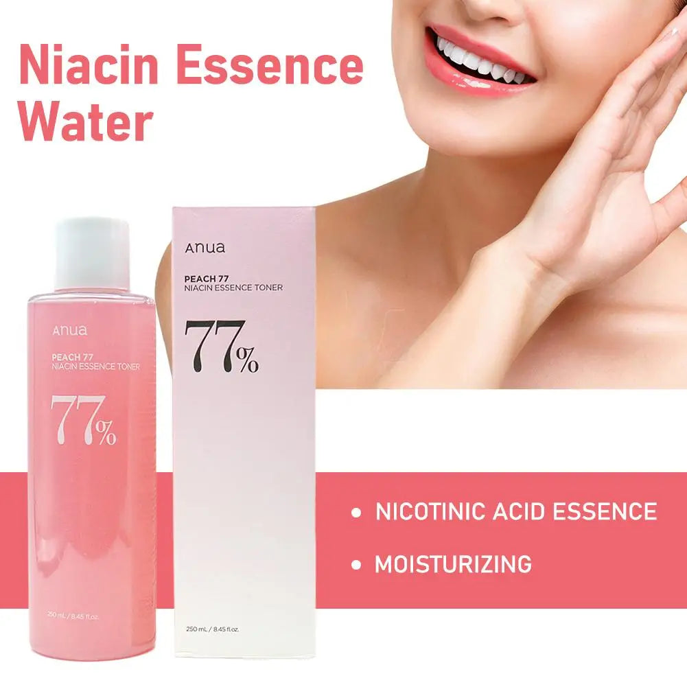 Anua Peach Niacin 77% Toner Niacinamide Essence Moisturizing, Spot Removing Nourishing Skin Daily Skincare Water 250ml