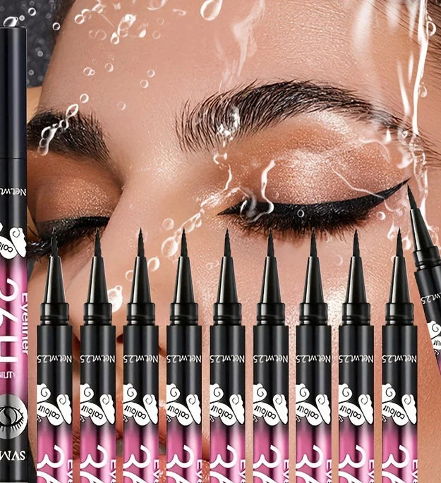 3pcs/5pcs Waterproof Black Eyeliner Pencils-Smudge-Proof, Long-Lasting &Beginner-Friendly Eye Makeup