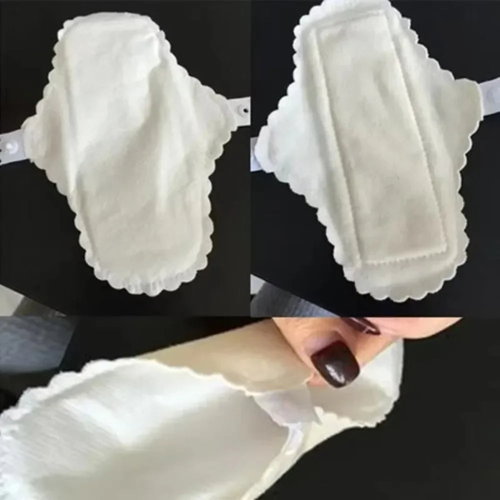 12Pcs/lot Thin Cloth Pads Soft Cotton Washable Feminine Panty Liners Sanitary Pads Napkin Daily Reusable Menstrual Hygiene Pads
