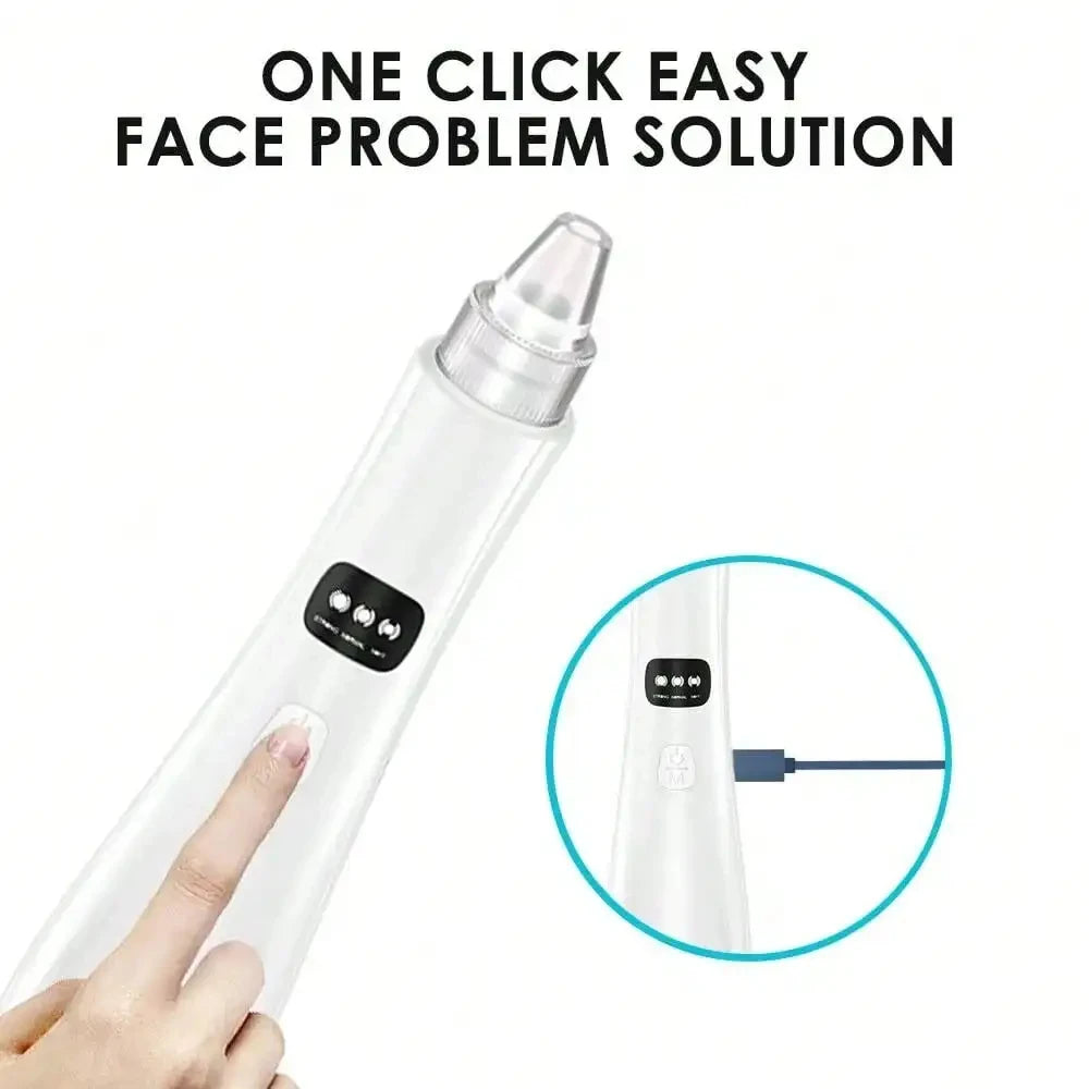 3-Suction Mode Facial Cleansing Device - Vacuum Pore Cleaner for Blackhead & Dead Skin Removal