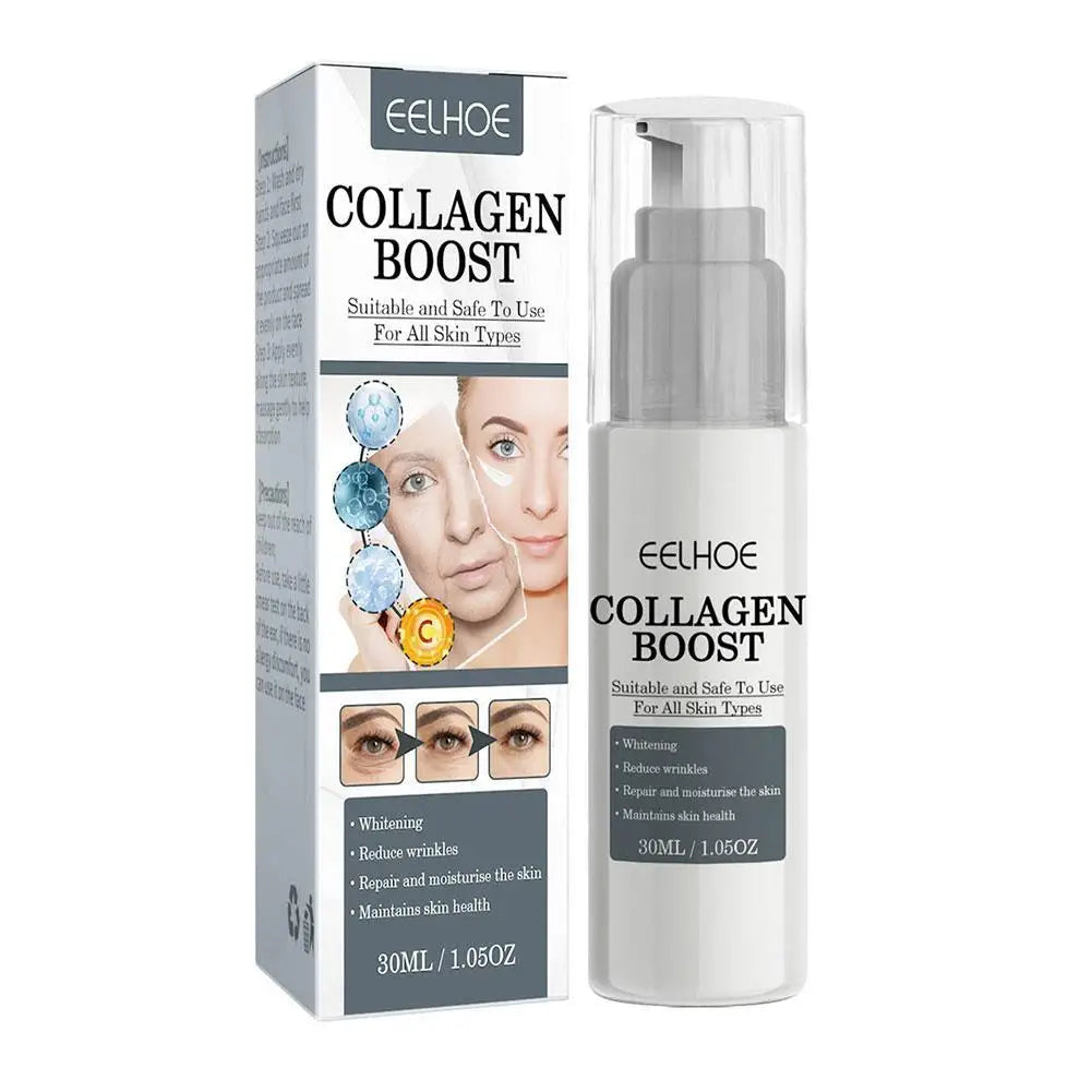 1/2/3pcs 30ml Collagen Boost Firming Essence Cream Fade fine lines Face brightening lightining Serum Cream skin care for women - BlissFully