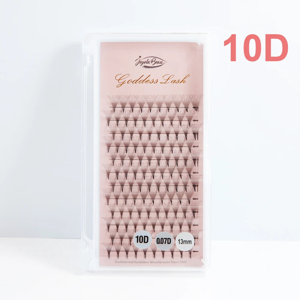 Goddess 12D/14D/16D/20D Premade Fan Eyelash Extensions Natural Soft Russian Volume Lashes Faux Mink Individual Lash Extensions