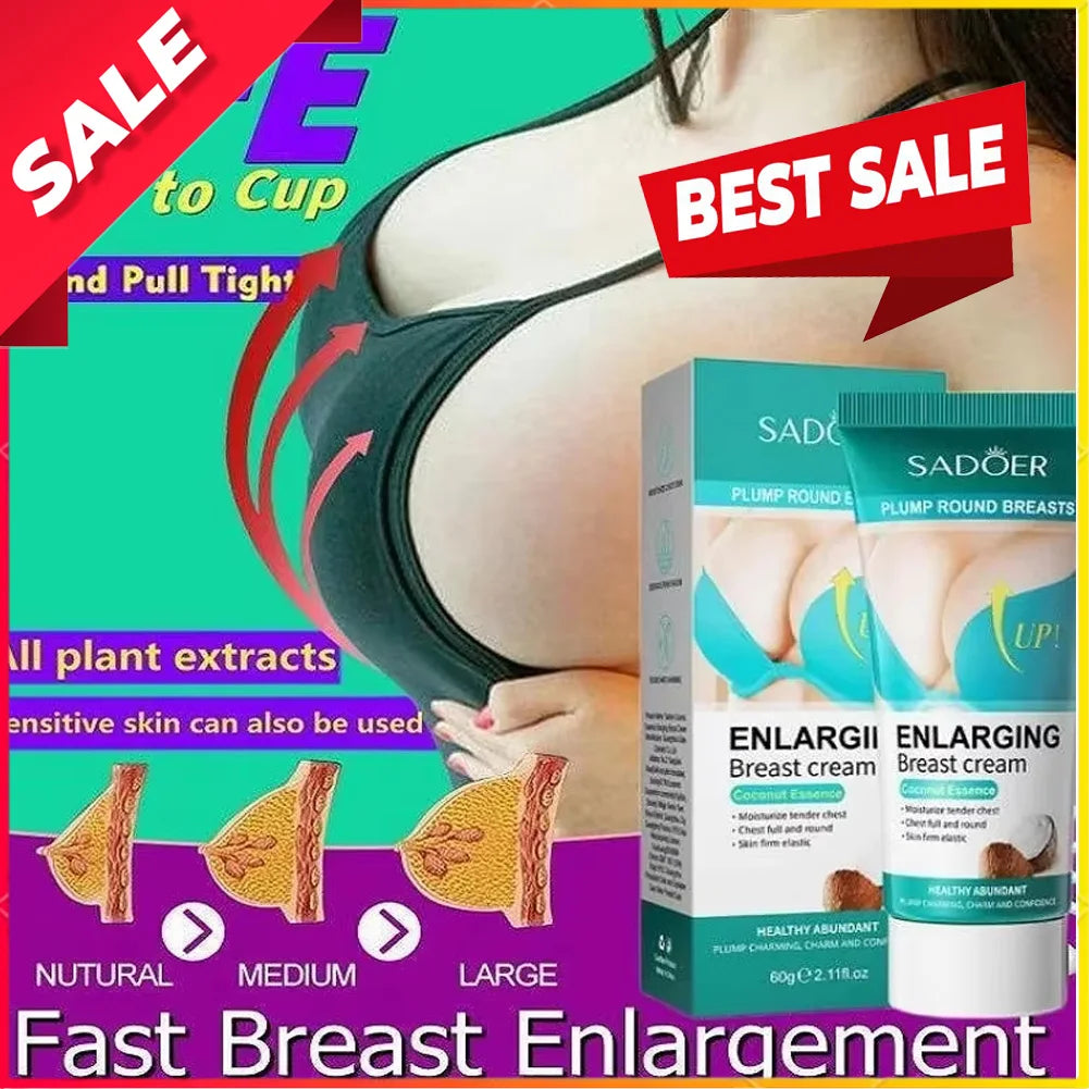 Fast Growth Breast Enlargement Cream Body Moisturizing Lift Firm Breast Improve Sagging Massage Chest Rapidly Smooth Skin Care