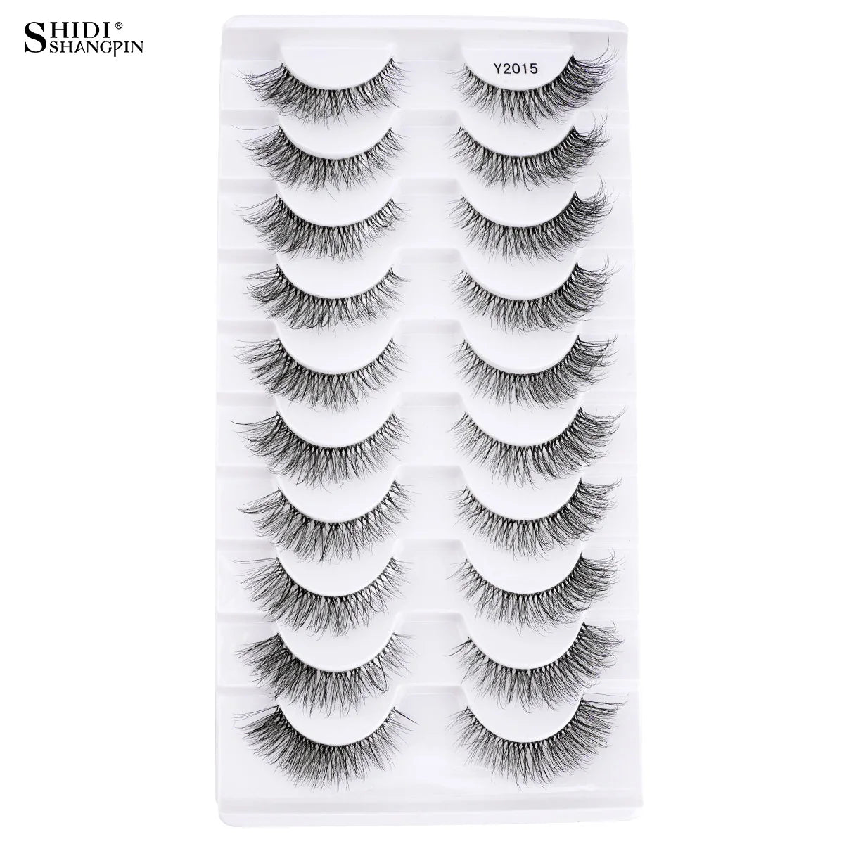 3/10 pairs Natural Lashes Mink Fluffy False Eyelashes Make up Tools Wispy Half Eyelashes 3D Cat Eye Eyelash Extensions Faux Cils