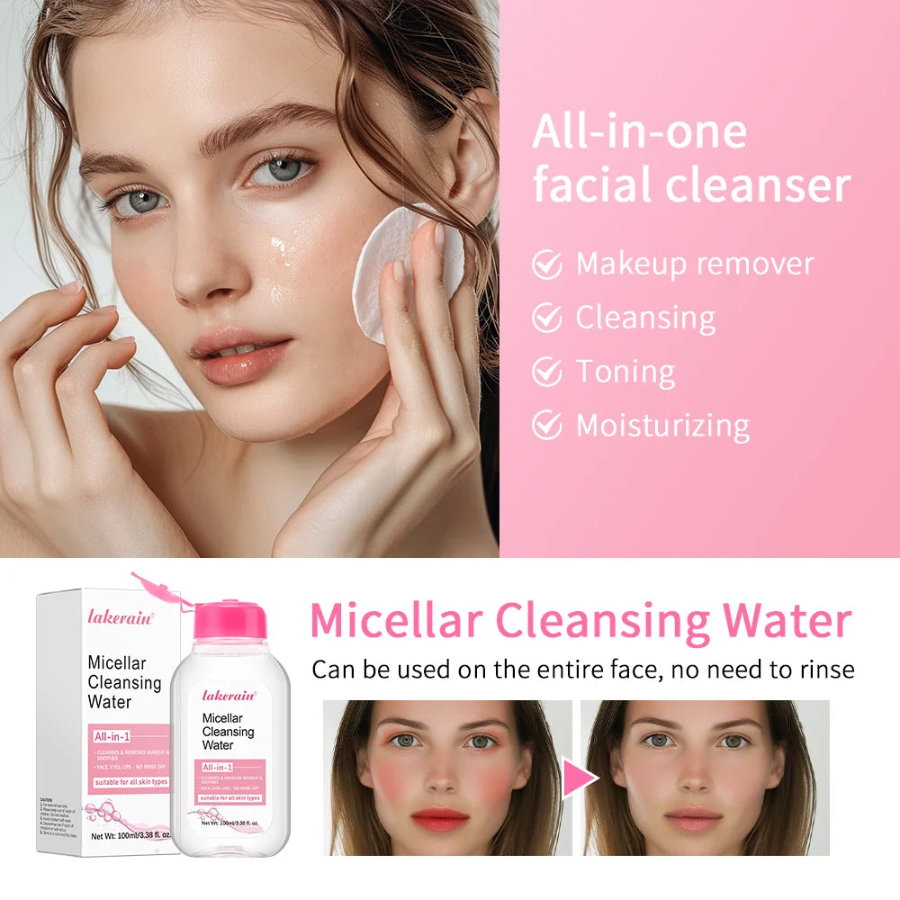 100ml Garnier Micellar Water Hydrating Facial Cleanser Deep Makeup Remover Cleaning Water Refresh Hydrate Cleansing Face Skin