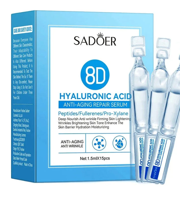 Hyaluronic Acid Face Serum Anti-Aging Deep Nourishing Fullerene Collagen Wrinkle Essence Whitening Lifting Skin Care