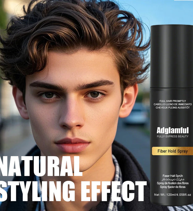 Hair Fiber Spray - Easy-To-Use, Long-Lasting Volume & Texture, Ideal for All Hair Types, with Natural-Looking Fullness