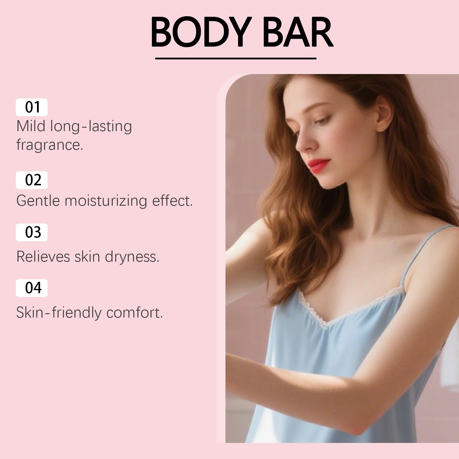 Sandalwood Scented Body Bar Moisturizing Gentle Cleansing Soap for Bath Shower Long-Lasting Fragrance Handmade Natural Skin Care