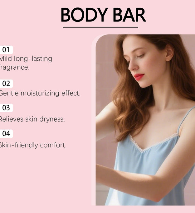 Sandalwood Scented Body Bar Moisturizing Gentle Cleansing Soap for Bath Shower Long-Lasting Fragrance Handmade Natural Skin Care