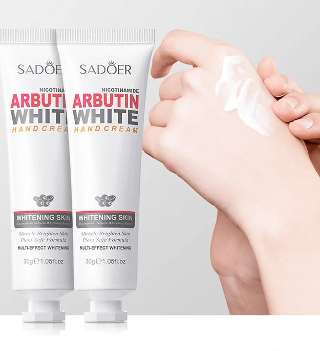 1/2pcs SADOER Niacinamide Arbutin Hand Cream Moisturizing Non Greasy Nourishing Anti Dry Crack Hydrating Hands Skin Care