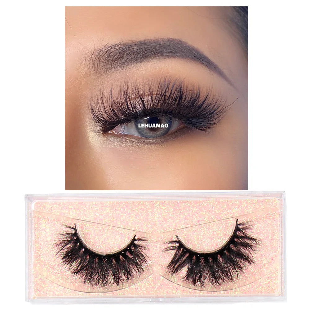 LEHUAMAO Eyelashes 3D Mink Lashes natural handmade volume soft lashes long eyelash extension real mink eyelash for makeup D103