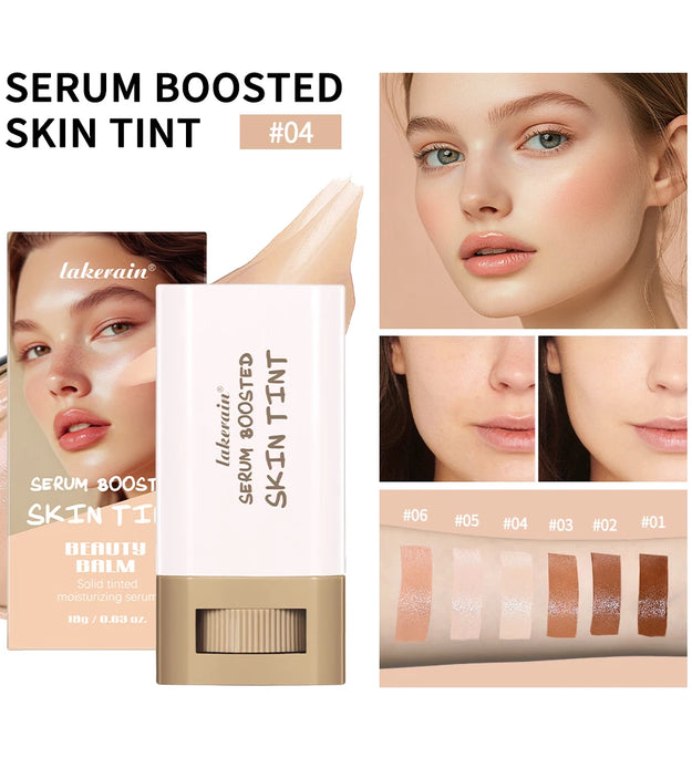 Stick Foundation Balm Serum Boosted Skin Tint Foundation Stick Smooth Plumper Hight Coverage Travel Bronze Foundation Stick Make