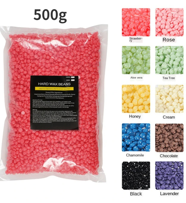 500g/Pack Wax Beans Depilatory Hot Film Pellet Removing Bikini Face Hair Legs Arm Hair Removal Bean Unisex Hair Removal