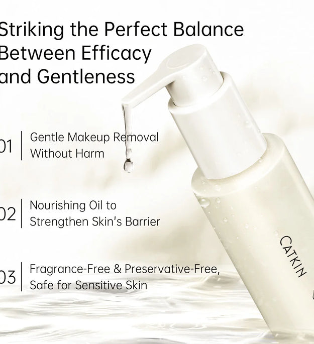 CATKIN Summer Palace Luxury Deep Facial Cleansing Oil, Makeup Remover Residue-Free, Fragrance and Colorant All Skin Types 150ml
