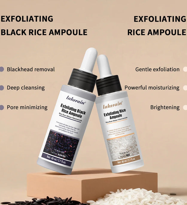 White Black Rice Peeling Essence Exfoliating Moisturizing Exfoliating Hydrating Serum Moisturizing Rice Toner Gentle Skin Care