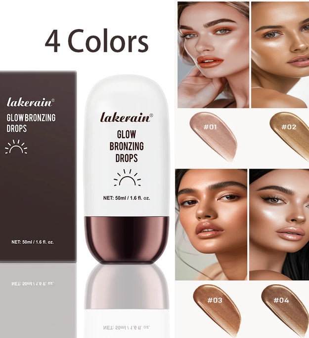Glow Bronzing Drops Face Peptide Serums Liquid Bronzer Cream Hydrating Makeup For An Everyday Radiant Glow Summer Glow
