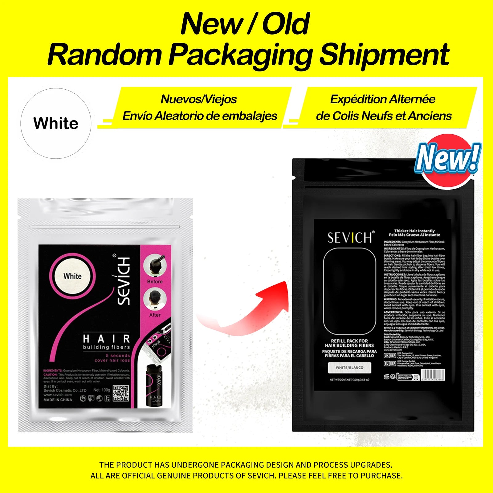 SEVICH Hair Fiber 100g Keratin Hair Fiber Thickening powder Hair Building Fiber Spray Instant Regrowth Powder Hair Loss Conceale - BlissFully