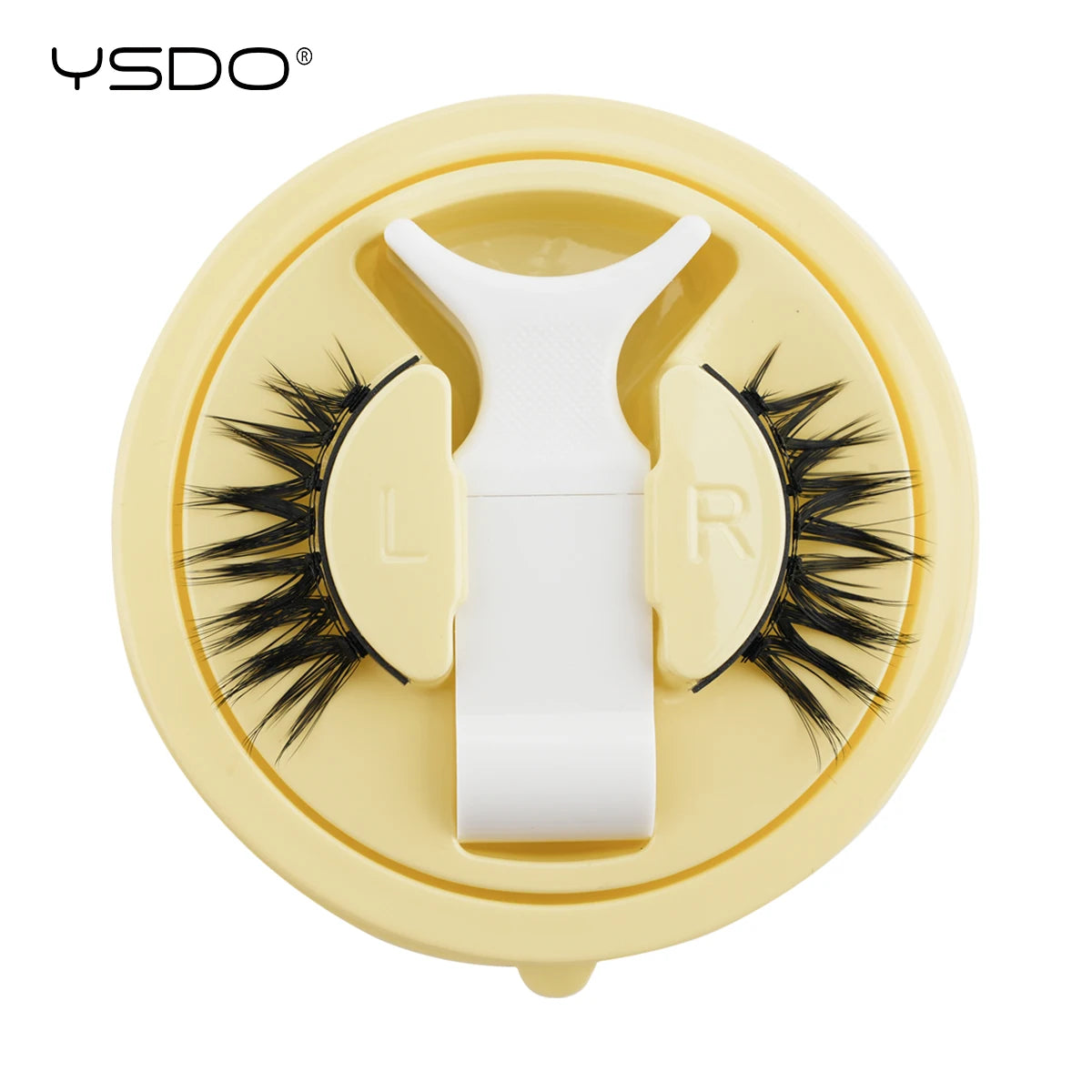 YSDO Soft Magnetic Eyelashes No Glue Needed 1 Pair Natural Short 3D False Lashes Reusable Easy Apply Magnetic Lashes Kit Makeup