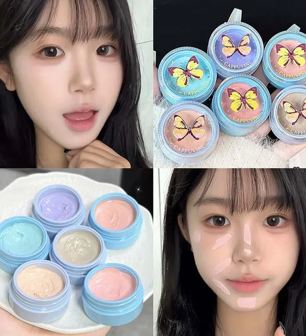 6 Colors Contouring Highlighter Blush Cream Pearlescent Luminizer Waterproof Multi-purpose Face Illuminator Brighten Makeup