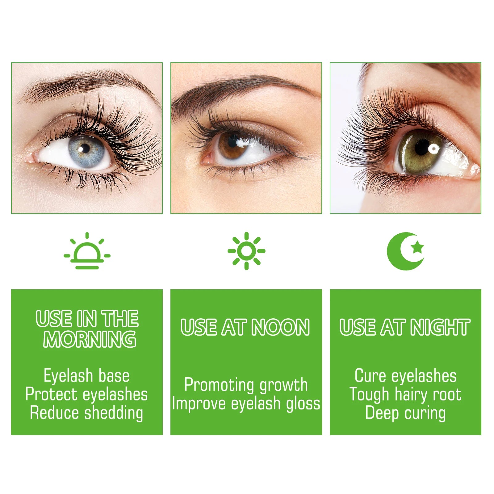 Castor Oil Eyelash Growth Serum With Brush Multipurpose Hair Eyebrow Eyelash Growth Thick Essence Nourishing Moisturize Liquid