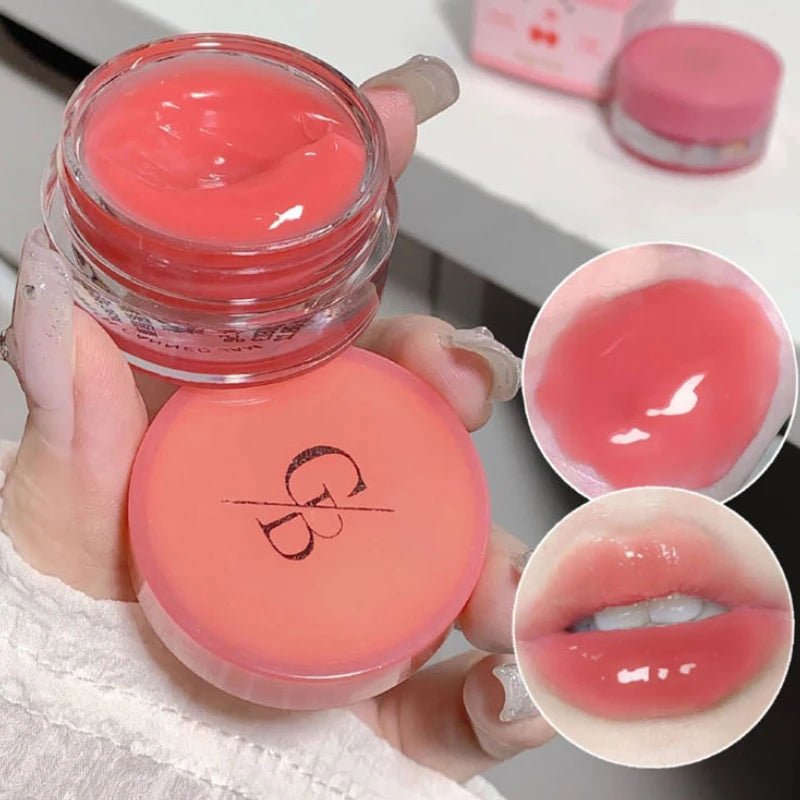 Gege Bear Jarred Jam Lip Gloss — Hydrating Water-Gloss Finish, Plumping Effect, Long-Wearing and Non-Transfer Formula for a Glas