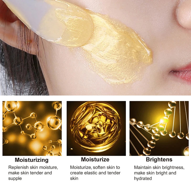24K Gold Collagen Moisturizing Face Cream Sleeping Facial Mask Firming Nourishing Hydrating Cream Skin Care 120g