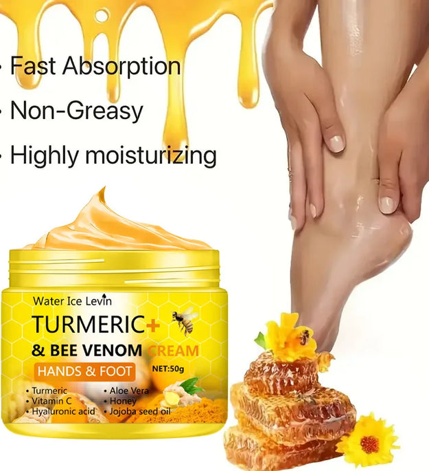 Turmeric Bee Venom Anti-Drying Crack Foot Cream Hand Cracked Repair Skin Removal Care Cream Dead Feet Hand Skin 50g