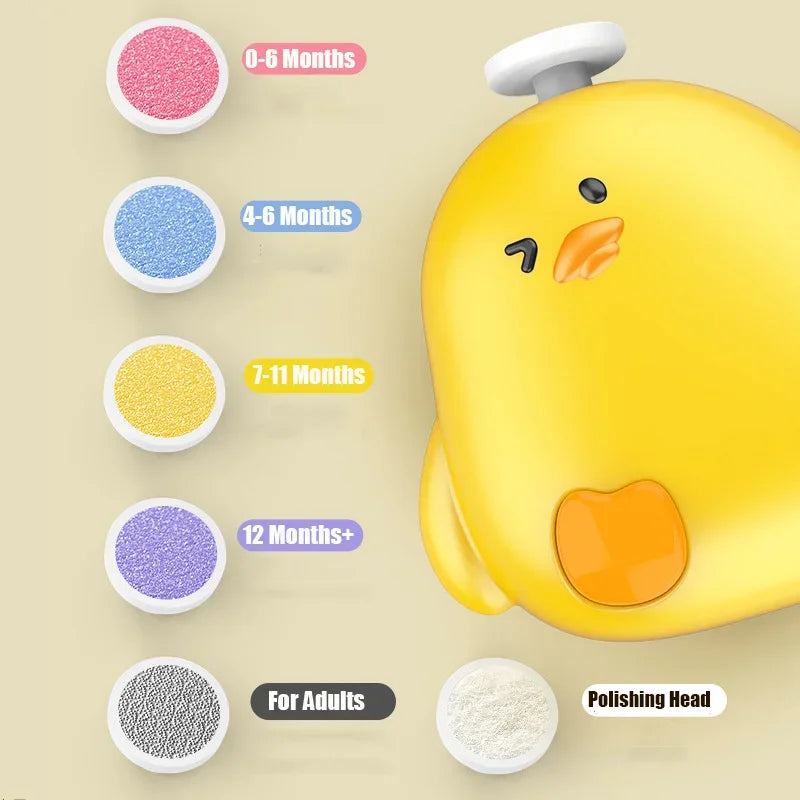 Electric Baby Nail Trimmer Safe Baby Nail Clippers With 6 Grinding Heads Quiet Baby Nail Polisher Kit For Hygiene Cares