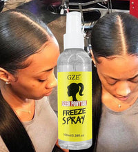 GZE Sleek Ponytail Freeze Spray - Long Lasting Hold, Frizz Control, and Shine - Non-Sticky Formula for Professional Looking - BlissFully