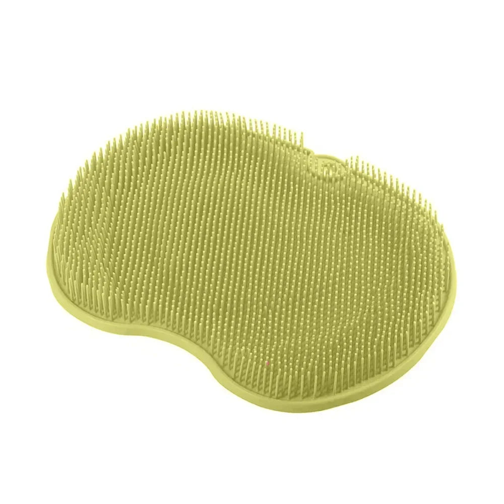 New Exfoliating Shower Massage Scraper Bathroom Non-slip Bath Mat Back Massage Brush Silicone Foot Wash Cleaning Bathing Tool