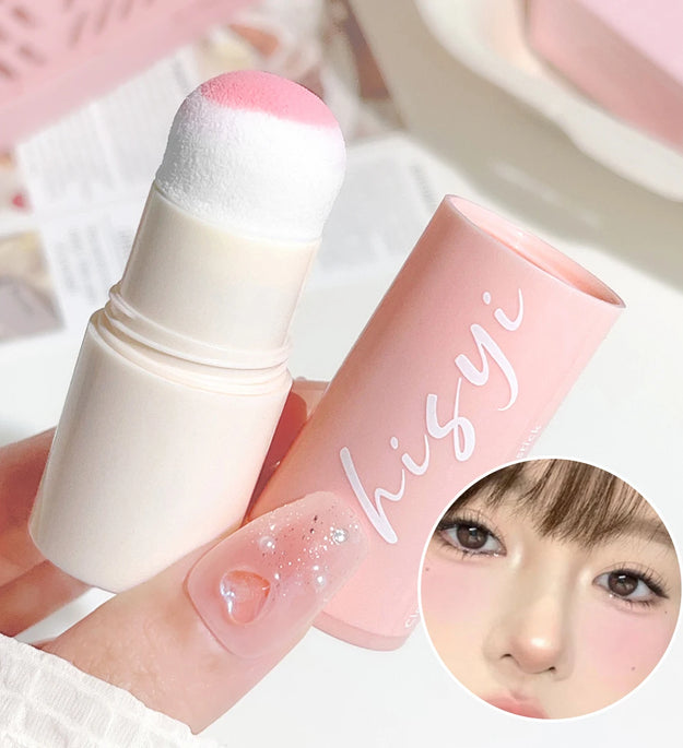 Velvet Mist Blush Stick - Vibrant and youthful, Korean style, natural long-lasting brightening, for both lips and cheeks
