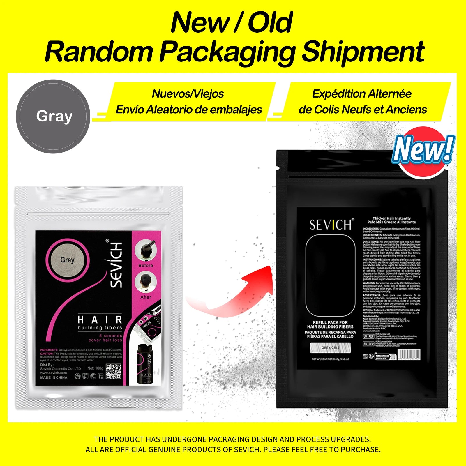 SEVICH Hair Fiber 100g Keratin Hair Fiber Thickening powder Hair Building Fiber Spray Instant Regrowth Powder Hair Loss Conceale - BlissFully