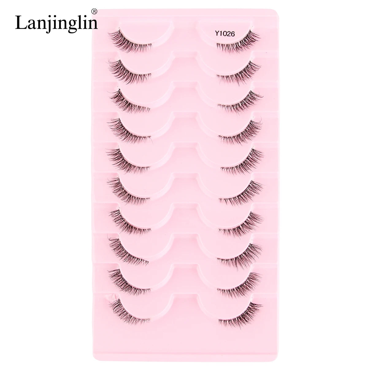 Fake Lashes 3/10 Pairs Half Lashes Cat Eye Natural Long Wispy 3D Mink Eyelash Reusable Makeup Tool Faux Cils maquillaje Cílios