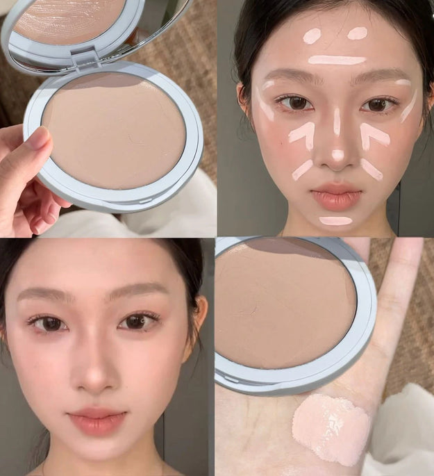 Soft Focus Cream Highlighter Palette Silky Texture Moisturizing Concealer Long-lasting Makeup Brightening Modifying Dullness