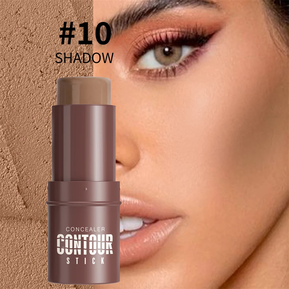 Shimmer Highlighting Bronzer Stick Face Brightening Concealer Pen Long Lasting Corrector Nose Shadow Face Contour Stick Cosmetic