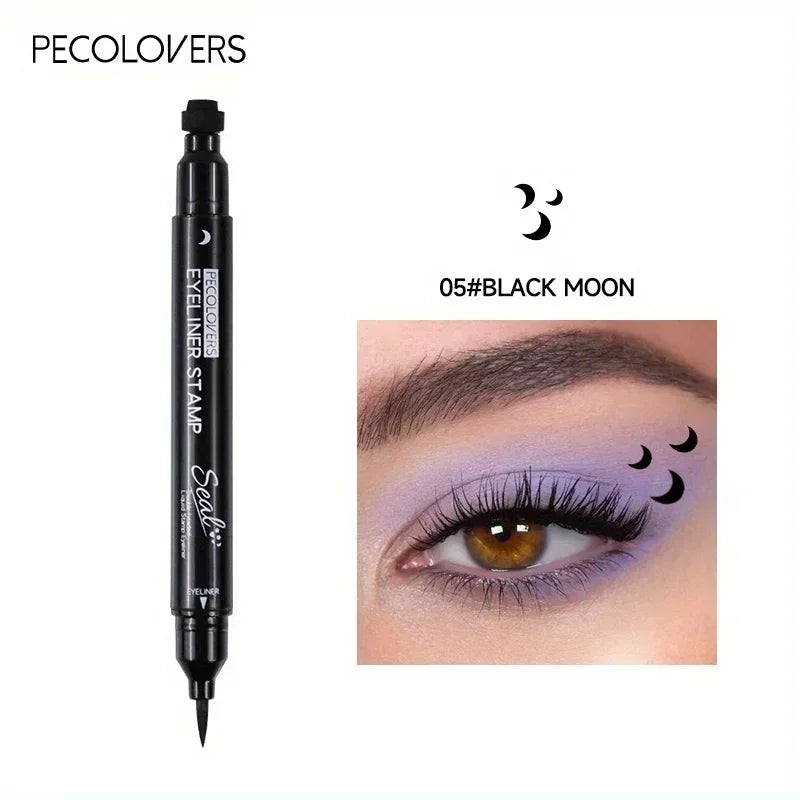 1PC Double-head, Waterproof, Smooth Finish, Quick Eye Makeup, Stamp Eyeliner, Create A Charming Halloween Christmas Eye Makeup