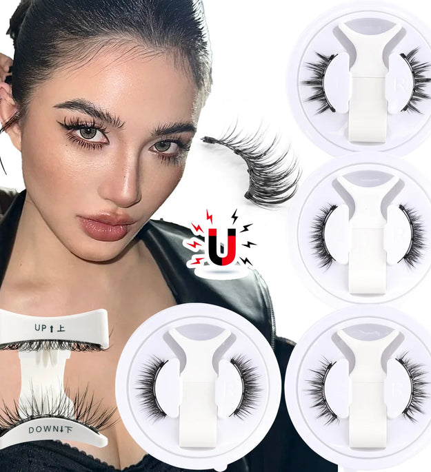Wholesale 5/1 Pair Magnetic Eyelashes With Tweezer Set Reusable Magnetic Lash Extension Natural Curler False Eyelashes Makeup