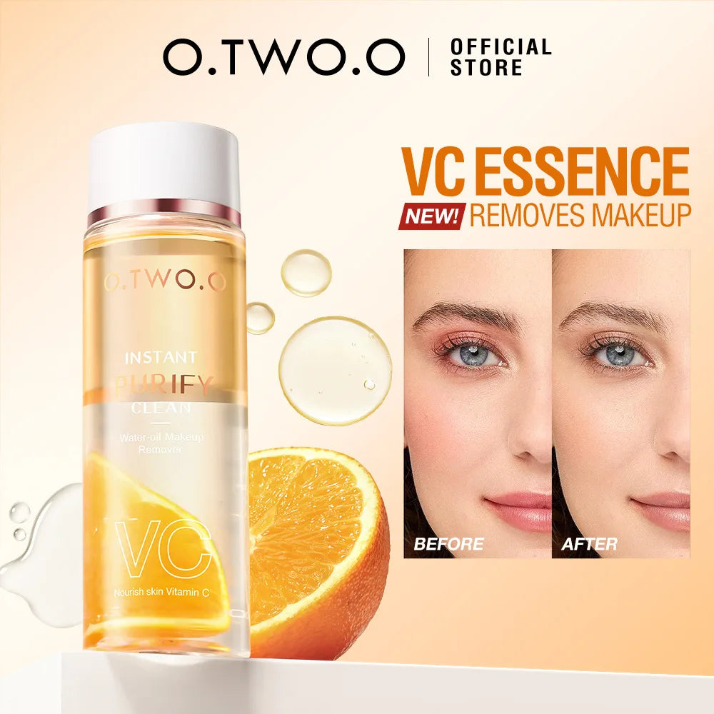 Dual Phase Makeup Remover With VC Essence For Sensitive Skin Instantly Dissolves Stubborn Makeup Without Irritation