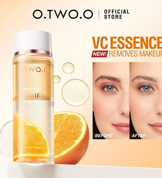 Dual Phase Makeup Remover With VC Essence For Sensitive Skin Instantly Dissolves Stubborn Makeup Without Irritation
