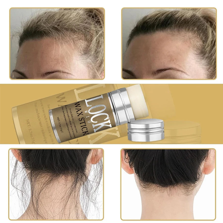 LOCKMIO Hair Wax Stick for Women and Kids Long Lasting Hold Pomade Control Broken Frizz Flyaway Styling Wax for Natural Wigs - BlissFully