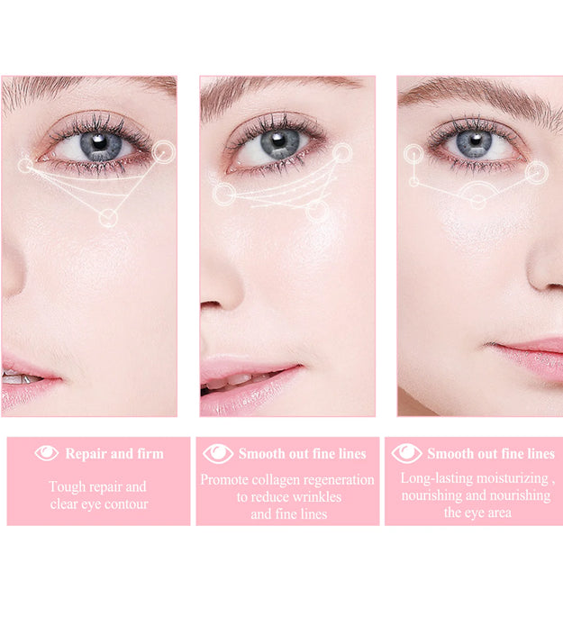 Retinol Eye Cream Stick Fade Fine Line Remove Wrinkle Eye Bags Anti-Puffiness Dark Circle Smoothing Firming Under Eye Skin Care