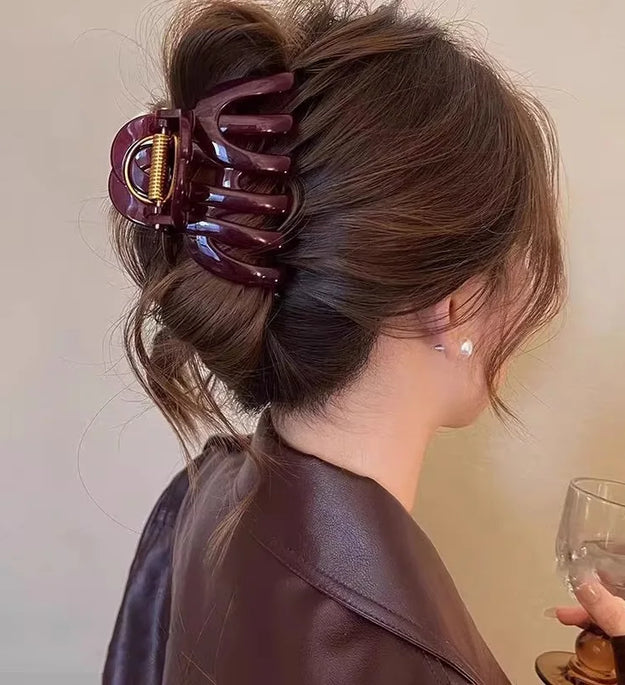 New Design Top Grade Pumpkin Hair Claw Clip For Women Sweet Hair Ornament Back Long Hair Hold Headband Hairpin Hair Accessories