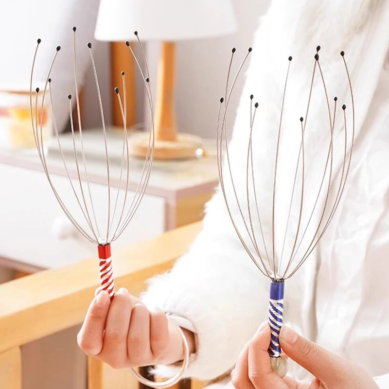 1/2PCS Head Massager Head Scratching Octopus Scalp Non Soul Extractor Divine Tool For Extracting Healthy And Healthy Hair - BlissFully